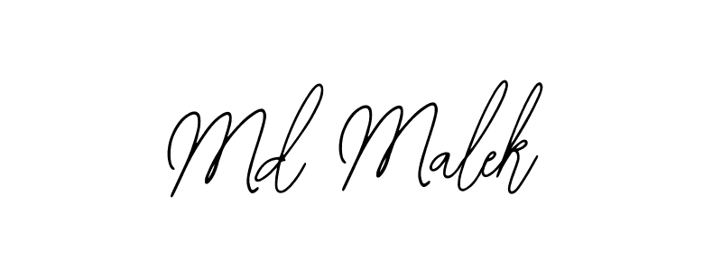 Bearetta-2O07w is a professional signature style that is perfect for those who want to add a touch of class to their signature. It is also a great choice for those who want to make their signature more unique. Get Md Malek name to fancy signature for free. Md Malek signature style 12 images and pictures png