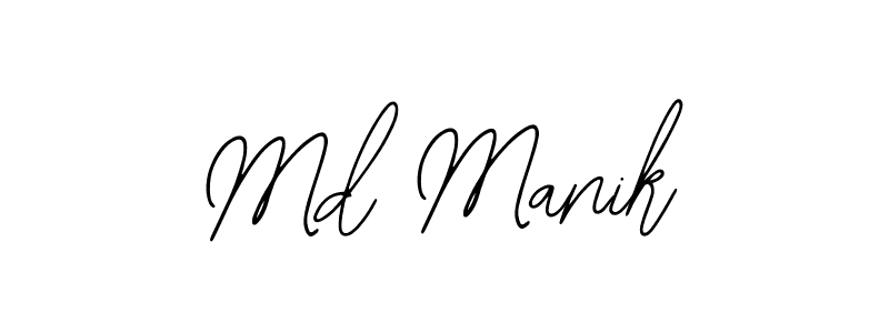 Design your own signature with our free online signature maker. With this signature software, you can create a handwritten (Bearetta-2O07w) signature for name Md Manik. Md Manik signature style 12 images and pictures png