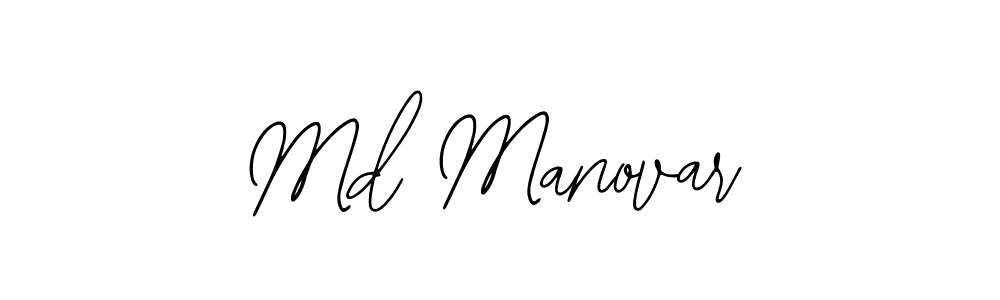 Use a signature maker to create a handwritten signature online. With this signature software, you can design (Bearetta-2O07w) your own signature for name Md Manovar. Md Manovar signature style 12 images and pictures png