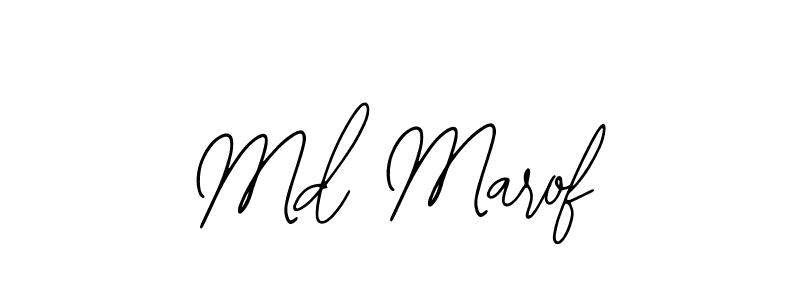 You should practise on your own different ways (Bearetta-2O07w) to write your name (Md Marof) in signature. don't let someone else do it for you. Md Marof signature style 12 images and pictures png
