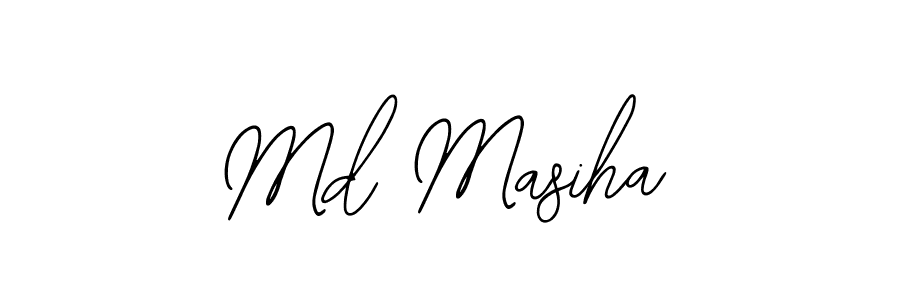 How to make Md Masiha name signature. Use Bearetta-2O07w style for creating short signs online. This is the latest handwritten sign. Md Masiha signature style 12 images and pictures png