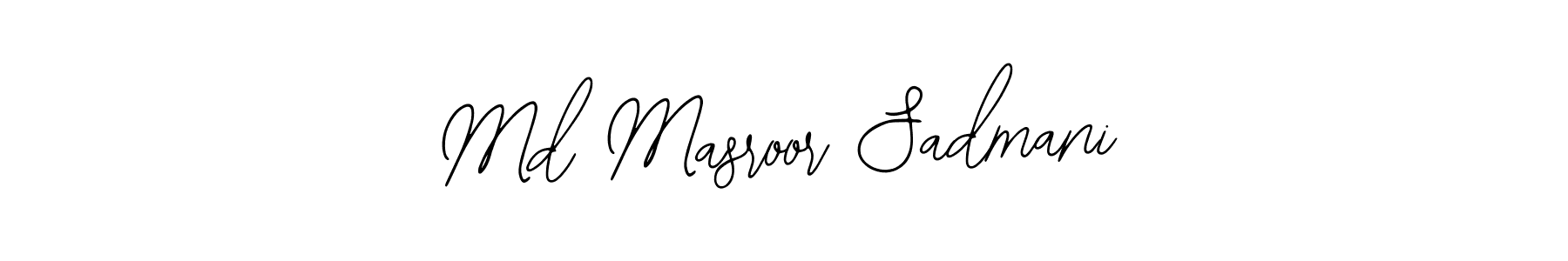 Use a signature maker to create a handwritten signature online. With this signature software, you can design (Bearetta-2O07w) your own signature for name Md Masroor Sadmani. Md Masroor Sadmani signature style 12 images and pictures png