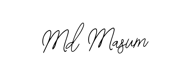 Also we have Md Masum name is the best signature style. Create professional handwritten signature collection using Bearetta-2O07w autograph style. Md Masum signature style 12 images and pictures png