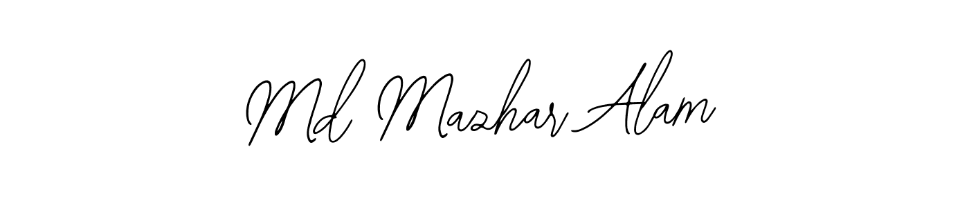 You should practise on your own different ways (Bearetta-2O07w) to write your name (Md Mazhar Alam) in signature. don't let someone else do it for you. Md Mazhar Alam signature style 12 images and pictures png