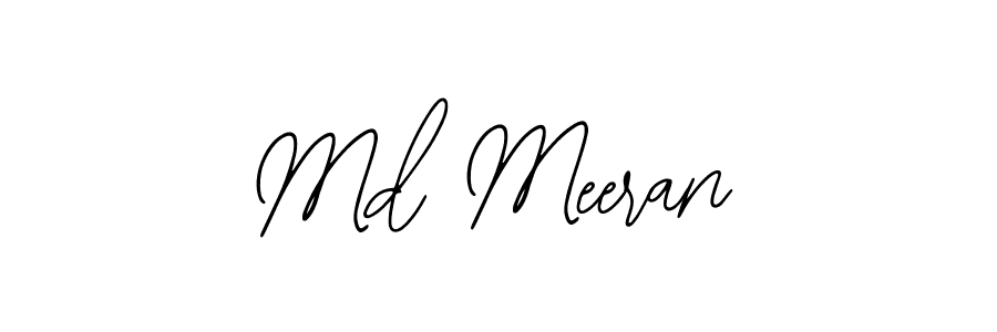 The best way (Bearetta-2O07w) to make a short signature is to pick only two or three words in your name. The name Md Meeran include a total of six letters. For converting this name. Md Meeran signature style 12 images and pictures png
