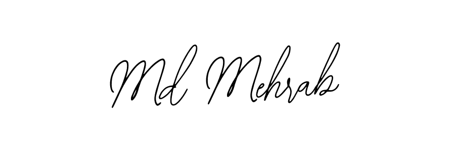 Also we have Md Mehrab name is the best signature style. Create professional handwritten signature collection using Bearetta-2O07w autograph style. Md Mehrab signature style 12 images and pictures png