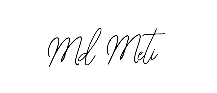 Md Meti stylish signature style. Best Handwritten Sign (Bearetta-2O07w) for my name. Handwritten Signature Collection Ideas for my name Md Meti. Md Meti signature style 12 images and pictures png