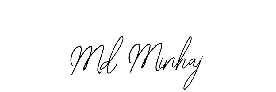 The best way (Bearetta-2O07w) to make a short signature is to pick only two or three words in your name. The name Md Minhaj include a total of six letters. For converting this name. Md Minhaj signature style 12 images and pictures png