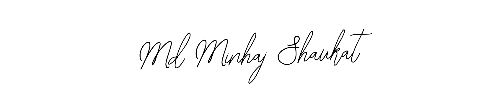 This is the best signature style for the Md Minhaj Shaukat name. Also you like these signature font (Bearetta-2O07w). Mix name signature. Md Minhaj Shaukat signature style 12 images and pictures png