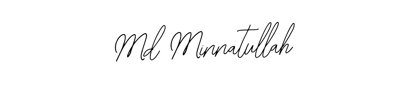 This is the best signature style for the Md Minnatullah name. Also you like these signature font (Bearetta-2O07w). Mix name signature. Md Minnatullah signature style 12 images and pictures png