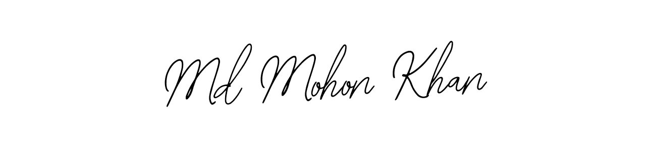 The best way (Bearetta-2O07w) to make a short signature is to pick only two or three words in your name. The name Md Mohon Khan include a total of six letters. For converting this name. Md Mohon Khan signature style 12 images and pictures png