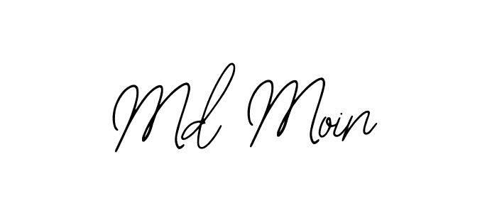 The best way (Bearetta-2O07w) to make a short signature is to pick only two or three words in your name. The name Md Moin include a total of six letters. For converting this name. Md Moin signature style 12 images and pictures png