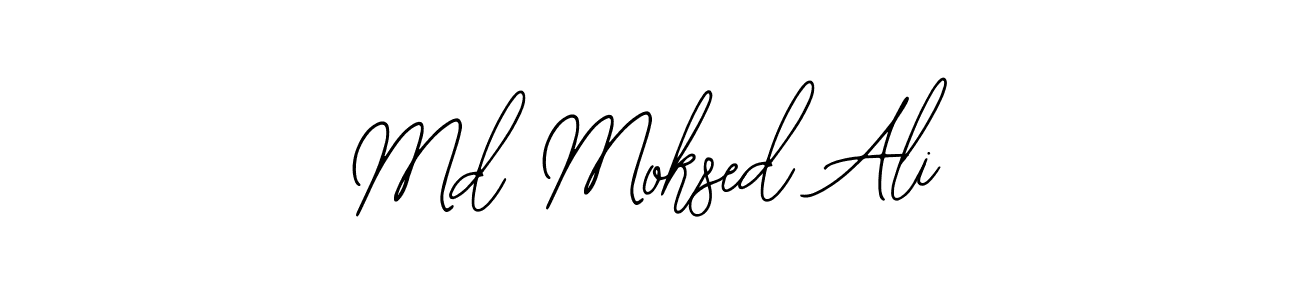 Bearetta-2O07w is a professional signature style that is perfect for those who want to add a touch of class to their signature. It is also a great choice for those who want to make their signature more unique. Get Md Moksed Ali name to fancy signature for free. Md Moksed Ali signature style 12 images and pictures png