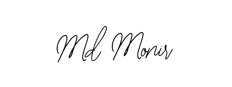 This is the best signature style for the Md Monir name. Also you like these signature font (Bearetta-2O07w). Mix name signature. Md Monir signature style 12 images and pictures png