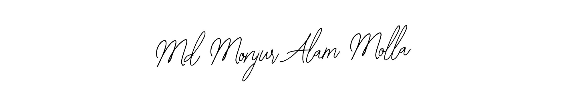 Use a signature maker to create a handwritten signature online. With this signature software, you can design (Bearetta-2O07w) your own signature for name Md Monjur Alam Molla. Md Monjur Alam Molla signature style 12 images and pictures png