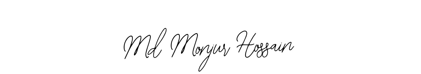 How to make Md Monjur Hossain name signature. Use Bearetta-2O07w style for creating short signs online. This is the latest handwritten sign. Md Monjur Hossain signature style 12 images and pictures png