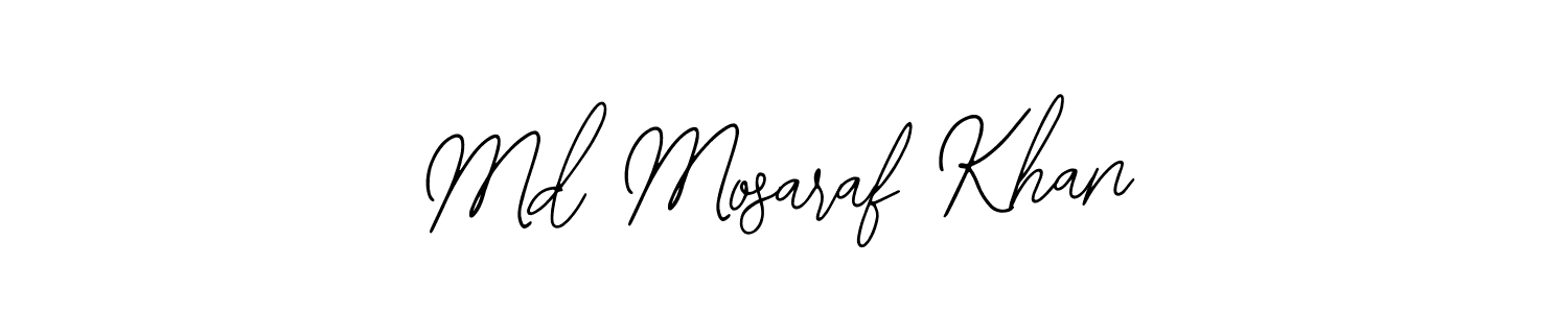 Bearetta-2O07w is a professional signature style that is perfect for those who want to add a touch of class to their signature. It is also a great choice for those who want to make their signature more unique. Get Md Mosaraf Khan name to fancy signature for free. Md Mosaraf Khan signature style 12 images and pictures png