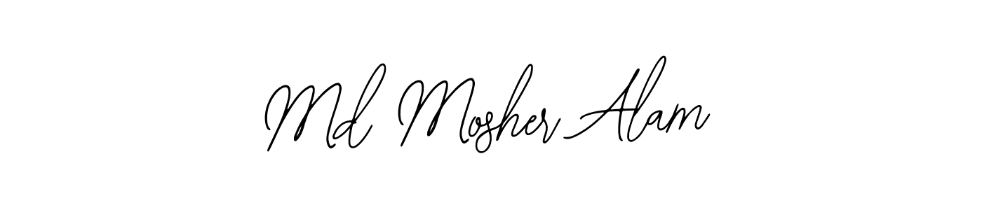 See photos of Md Mosher Alam official signature by Spectra . Check more albums & portfolios. Read reviews & check more about Bearetta-2O07w font. Md Mosher Alam signature style 12 images and pictures png