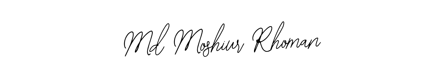 if you are searching for the best signature style for your name Md Moshiur Rhoman. so please give up your signature search. here we have designed multiple signature styles  using Bearetta-2O07w. Md Moshiur Rhoman signature style 12 images and pictures png