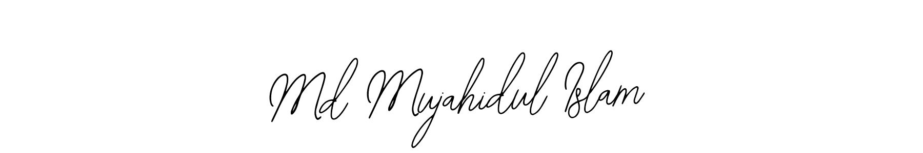 The best way (Bearetta-2O07w) to make a short signature is to pick only two or three words in your name. The name Md Mujahidul Islam include a total of six letters. For converting this name. Md Mujahidul Islam signature style 12 images and pictures png