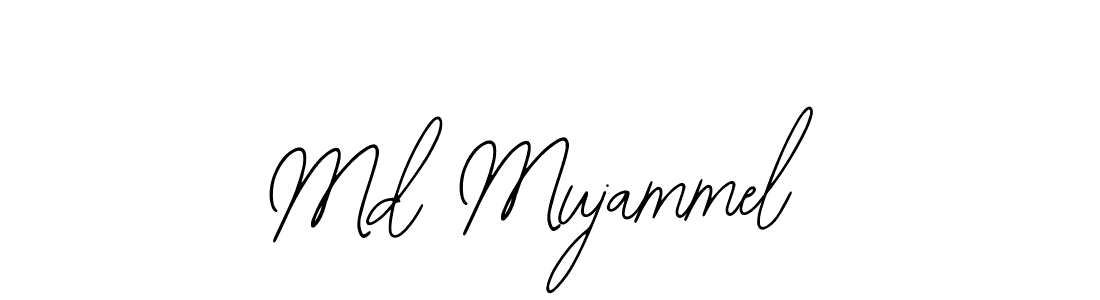 How to make Md Mujammel name signature. Use Bearetta-2O07w style for creating short signs online. This is the latest handwritten sign. Md Mujammel signature style 12 images and pictures png