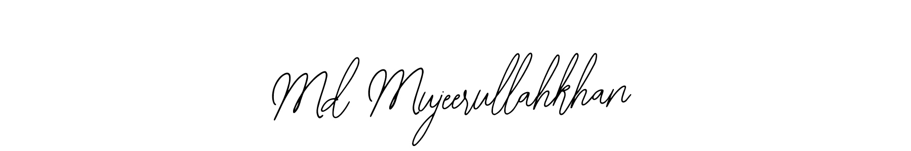 Use a signature maker to create a handwritten signature online. With this signature software, you can design (Bearetta-2O07w) your own signature for name Md Mujeerullahkhan. Md Mujeerullahkhan signature style 12 images and pictures png