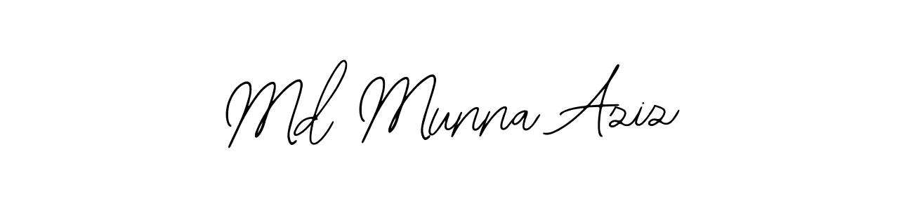 How to make Md Munna Aziz signature? Bearetta-2O07w is a professional autograph style. Create handwritten signature for Md Munna Aziz name. Md Munna Aziz signature style 12 images and pictures png