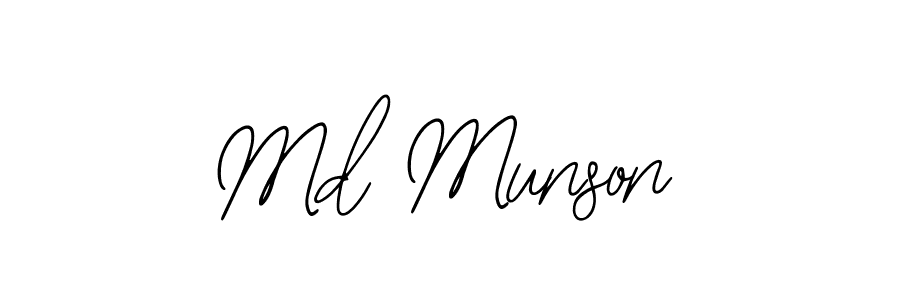 How to make Md Munson signature? Bearetta-2O07w is a professional autograph style. Create handwritten signature for Md Munson name. Md Munson signature style 12 images and pictures png