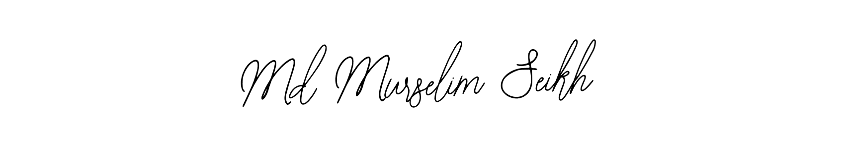 How to make Md Murselim Seikh name signature. Use Bearetta-2O07w style for creating short signs online. This is the latest handwritten sign. Md Murselim Seikh signature style 12 images and pictures png