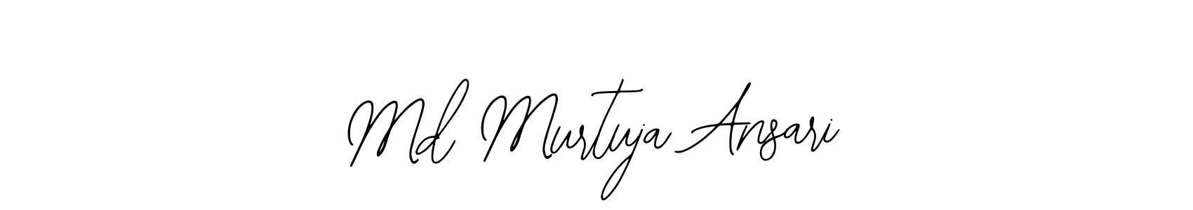 Bearetta-2O07w is a professional signature style that is perfect for those who want to add a touch of class to their signature. It is also a great choice for those who want to make their signature more unique. Get Md Murtuja Ansari name to fancy signature for free. Md Murtuja Ansari signature style 12 images and pictures png