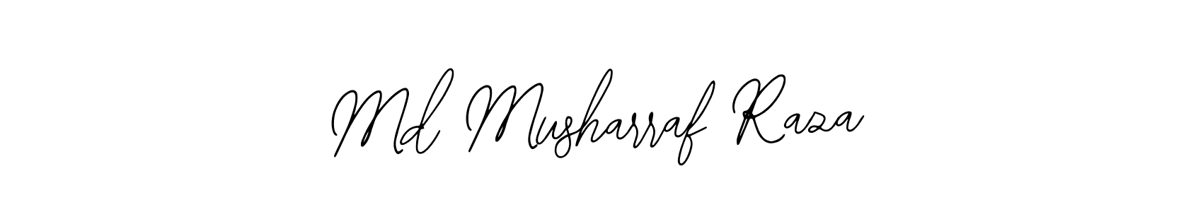 How to make Md Musharraf Raza name signature. Use Bearetta-2O07w style for creating short signs online. This is the latest handwritten sign. Md Musharraf Raza signature style 12 images and pictures png