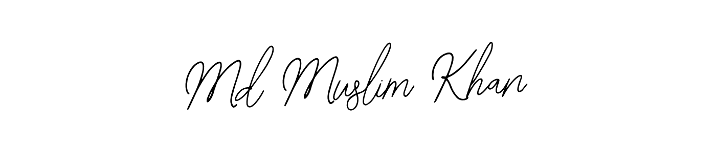 Make a short Md Muslim Khan signature style. Manage your documents anywhere anytime using Bearetta-2O07w. Create and add eSignatures, submit forms, share and send files easily. Md Muslim Khan signature style 12 images and pictures png