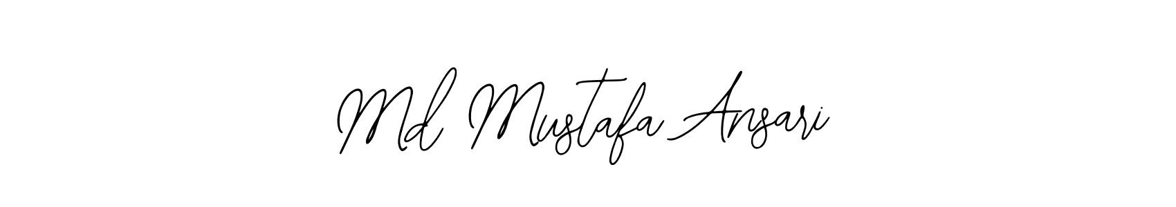 How to make Md Mustafa Ansari name signature. Use Bearetta-2O07w style for creating short signs online. This is the latest handwritten sign. Md Mustafa Ansari signature style 12 images and pictures png