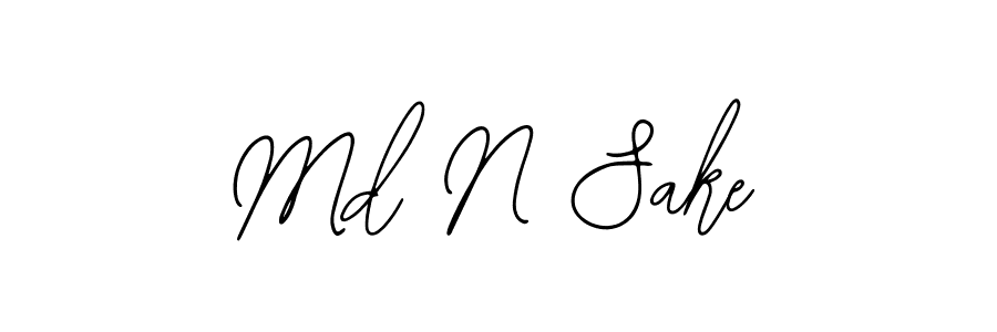 Make a beautiful signature design for name Md N Sake. Use this online signature maker to create a handwritten signature for free. Md N Sake signature style 12 images and pictures png