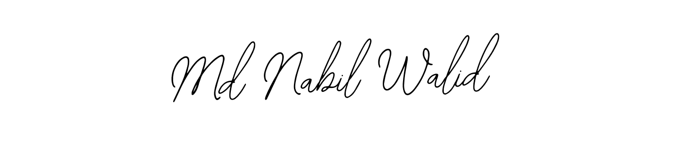 if you are searching for the best signature style for your name Md Nabil Walid. so please give up your signature search. here we have designed multiple signature styles  using Bearetta-2O07w. Md Nabil Walid signature style 12 images and pictures png