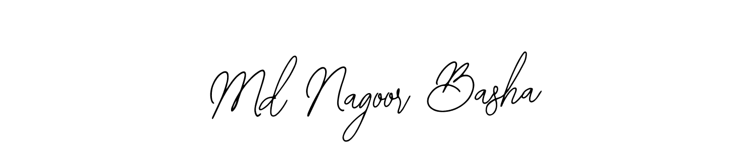 Bearetta-2O07w is a professional signature style that is perfect for those who want to add a touch of class to their signature. It is also a great choice for those who want to make their signature more unique. Get Md Nagoor Basha name to fancy signature for free. Md Nagoor Basha signature style 12 images and pictures png