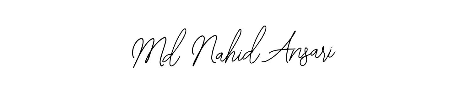 This is the best signature style for the Md Nahid Ansari name. Also you like these signature font (Bearetta-2O07w). Mix name signature. Md Nahid Ansari signature style 12 images and pictures png