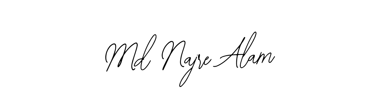 Also You can easily find your signature by using the search form. We will create Md Najre Alam name handwritten signature images for you free of cost using Bearetta-2O07w sign style. Md Najre Alam signature style 12 images and pictures png