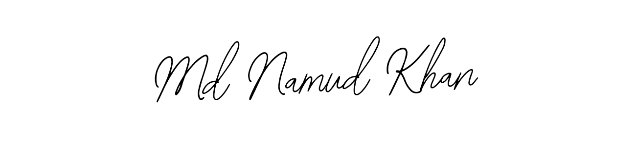You should practise on your own different ways (Bearetta-2O07w) to write your name (Md Namud Khan) in signature. don't let someone else do it for you. Md Namud Khan signature style 12 images and pictures png