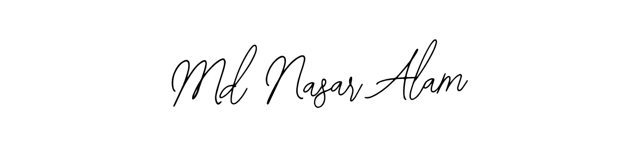The best way (Bearetta-2O07w) to make a short signature is to pick only two or three words in your name. The name Md Nasar Alam include a total of six letters. For converting this name. Md Nasar Alam signature style 12 images and pictures png
