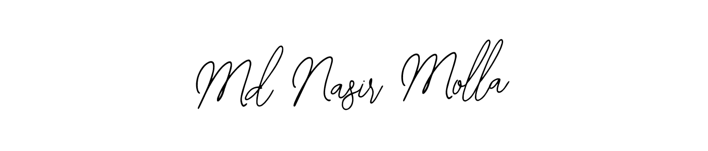 Design your own signature with our free online signature maker. With this signature software, you can create a handwritten (Bearetta-2O07w) signature for name Md Nasir Molla. Md Nasir Molla signature style 12 images and pictures png