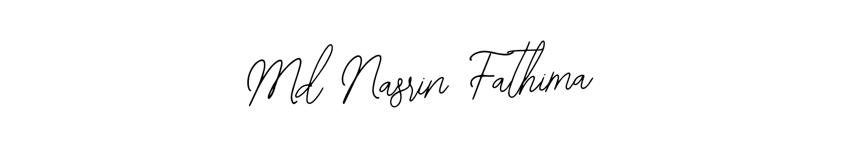 Md Nasrin Fathima stylish signature style. Best Handwritten Sign (Bearetta-2O07w) for my name. Handwritten Signature Collection Ideas for my name Md Nasrin Fathima. Md Nasrin Fathima signature style 12 images and pictures png