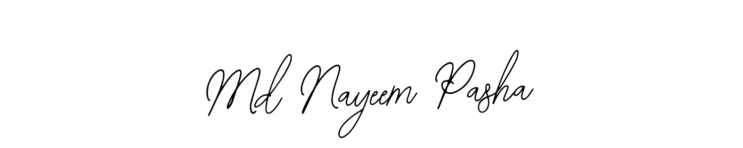 How to make Md Nayeem Pasha signature? Bearetta-2O07w is a professional autograph style. Create handwritten signature for Md Nayeem Pasha name. Md Nayeem Pasha signature style 12 images and pictures png