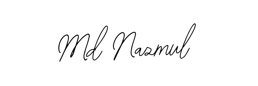 Similarly Bearetta-2O07w is the best handwritten signature design. Signature creator online .You can use it as an online autograph creator for name Md Nazmul. Md Nazmul signature style 12 images and pictures png