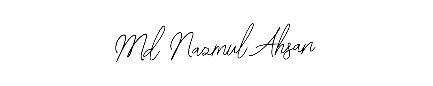 How to Draw Md Nazmul Ahsan signature style? Bearetta-2O07w is a latest design signature styles for name Md Nazmul Ahsan. Md Nazmul Ahsan signature style 12 images and pictures png