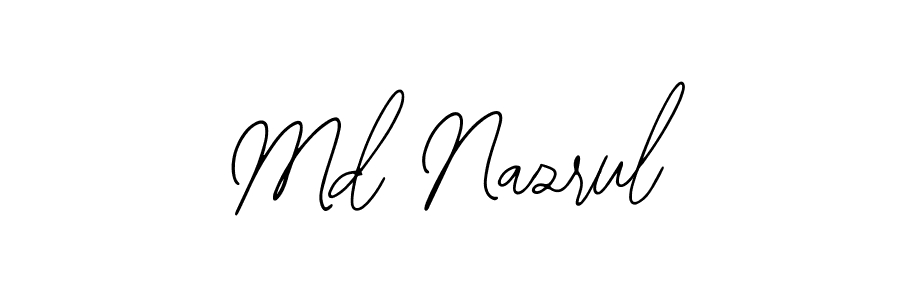 The best way (Bearetta-2O07w) to make a short signature is to pick only two or three words in your name. The name Md Nazrul include a total of six letters. For converting this name. Md Nazrul signature style 12 images and pictures png