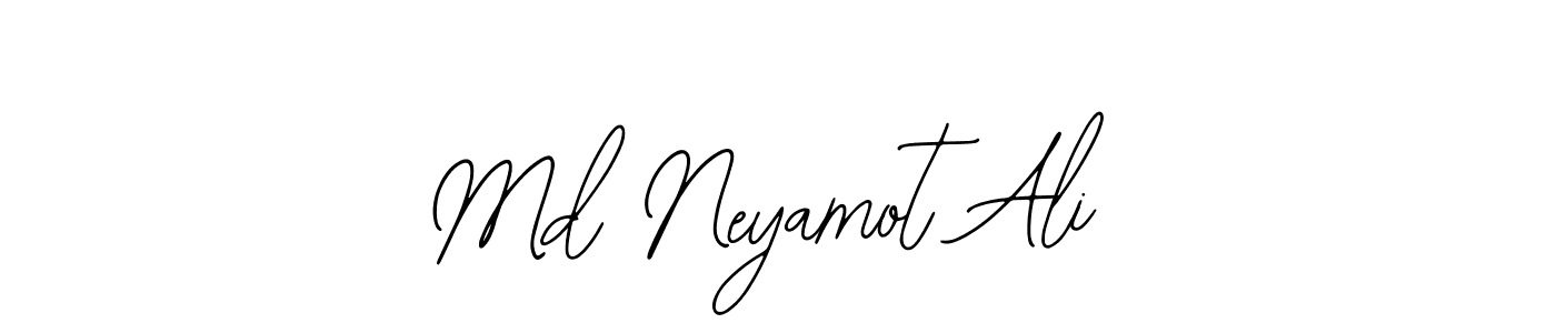 How to make Md Neyamot Ali signature? Bearetta-2O07w is a professional autograph style. Create handwritten signature for Md Neyamot Ali name. Md Neyamot Ali signature style 12 images and pictures png