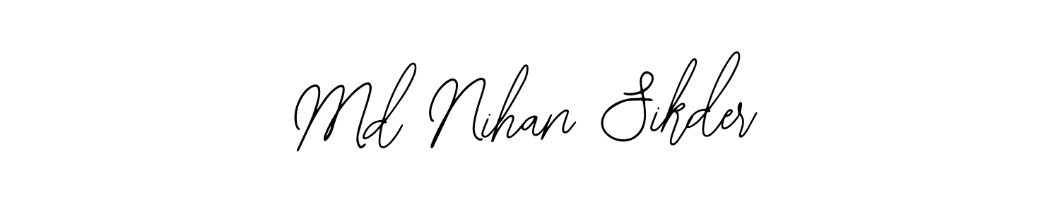 if you are searching for the best signature style for your name Md Nihan Sikder. so please give up your signature search. here we have designed multiple signature styles  using Bearetta-2O07w. Md Nihan Sikder signature style 12 images and pictures png