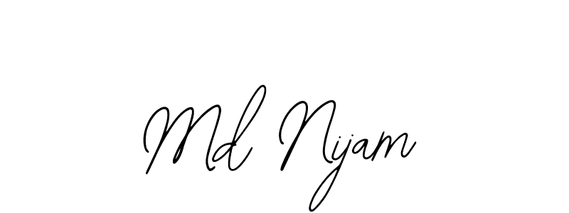 Similarly Bearetta-2O07w is the best handwritten signature design. Signature creator online .You can use it as an online autograph creator for name Md Nijam. Md Nijam signature style 12 images and pictures png
