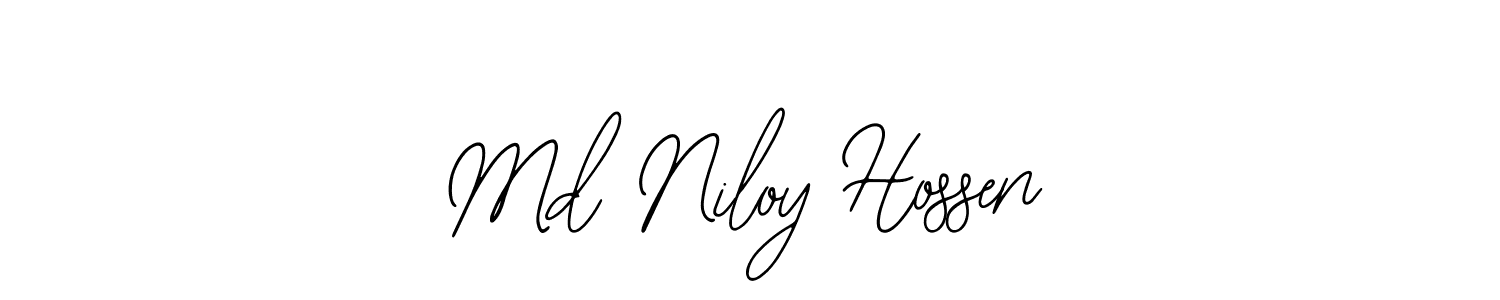 if you are searching for the best signature style for your name Md Niloy Hossen. so please give up your signature search. here we have designed multiple signature styles  using Bearetta-2O07w. Md Niloy Hossen signature style 12 images and pictures png